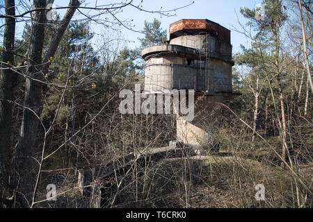 Tour d'observation de 13 Bateria Artylerii Stalej 13 BAS Hôtel Cypel (13) batterie côtière en Hel, Pologne. 22 avril 2019 © Wojciech Strozyk / Alamy stoc Banque D'Images