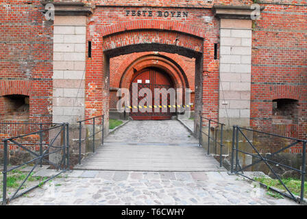 Ancien Twierdza Prussien Boyen (Forteresse Boyen) construit en 1844 à 1856 à Gizycko, Pologne. 3 juillet 2008, était un quartier général de l'armée allemande nazie je Banque D'Images
