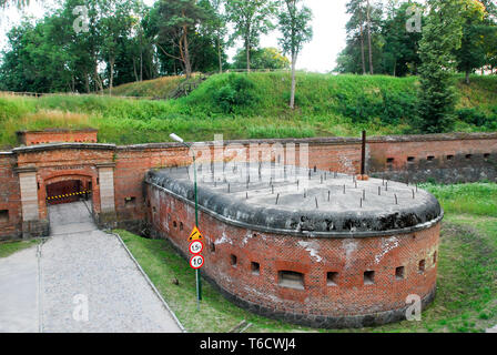 Ancien Twierdza Prussien Boyen (Forteresse Boyen) construit en 1844 à 1856 à Gizycko, Pologne. 3 juillet 2008, était un quartier général de l'armée allemande nazie je Banque D'Images