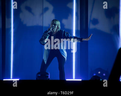 Vivre à la Manchester Arena MØ Mars 2019 Banque D'Images