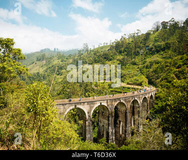 Pont en arc neuf, Ella, la Province d'Uva, au Sri Lanka, en Asie Banque D'Images