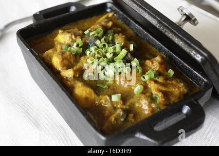 La nourriture créole à Maurice. Polyvalent, simple et savoureux ! La rougaille est une spécialité créole, plat et pour beaucoup de familles mauriciennes ! Raison simple Banque D'Images