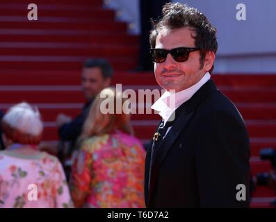 CANNES, FRANCE - 19 MAI 2017 : Matthieu Chedid assiste à la projection de visages 'lieux' à la 70e Festival de Cannes (Photo : Mickael Chavet) Banque D'Images