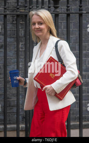 Londres, 30 avril 2019. Réunion hebdomadaire du cabinet au 10 Downing Street. Credit : Malcolm Park/Alamy Banque D'Images