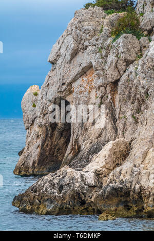 La réserve naturelle de Capo Caccia, un éperon rocheux situé dans un écosystème protégé près de la ville de Alghero, Sardaigne, Italie.. De pittoresques sentiers de randonnée, d Banque D'Images