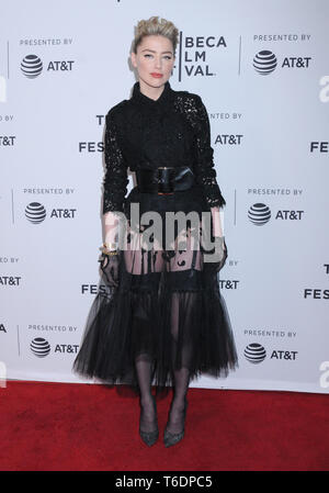 27 avril 2019 - New York, New York, États-Unis - Amber Heard a été entendu lors de la première de ''GULLY'' du Tribeca film Festival 2019, qui s'est tenue au SVA Theater de Chelsea à New York, New York, États-Unis, 27 avril 2019 Banque D'Images