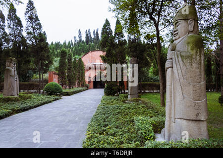 Chengdu, province du Sichuan, Chine : Yongling mausolée ou tombeau de Wang Jian (847-918), un ancien général et empereur du royaume de Shu durant les trois Banque D'Images