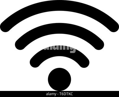 Wifi internet sans fil de signal ou d'une connexion réseau Illustration de Vecteur
