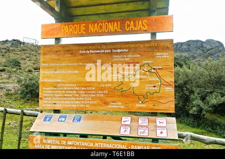 Parque Nacional Cajas Equateur Banque D'Images