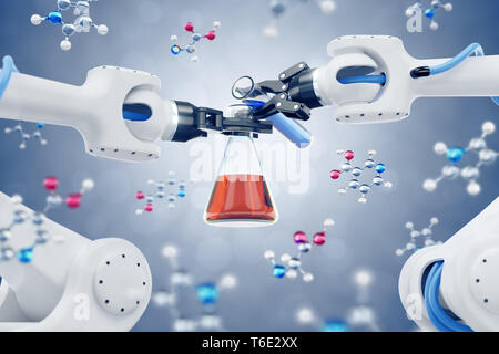 Synthèse chimique automatisé Banque D'Images