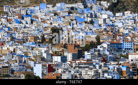 Ville Bleue Chefchaouen au Maroc Banque D'Images