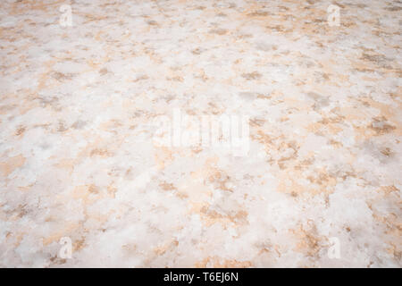 Détail de l'évaporation de sel de Maras les étangs de mines dans la Vallée Sacrée, Cuzco, Pérou Région Banque D'Images