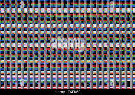 Pixel d'un glitch numérique Banque D'Images