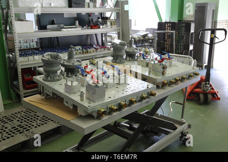 Partie de la système de freinage du train Banque D'Images