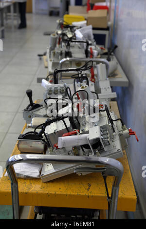 Partie de la système de freinage du train Banque D'Images