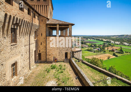 Vue panoramique près de Parme. L'Italie. Banque D'Images