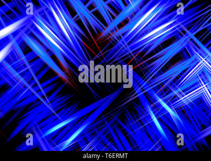Arrière-plan des sentiers de lumière bleue Banque D'Images