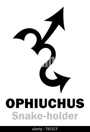 L'ASTROLOGIE : signe de zodiaque OPHIUCHUS (le serpent-holder) Banque D'Images L'ASTROLOGIE : signe de zodiaque OPHIUCHUS (le serpent-holder) Banque D'Images