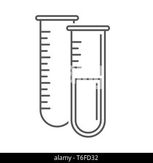 L'icône de la chimie de l'testtubes Banque D'Images