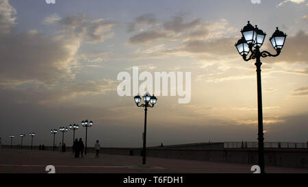 Koweït street light Banque D'Images