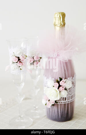 Verres de champagne Banque D'Images