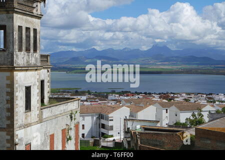 Bornos. Pension Linortner Dörfer der Route en Andalusien. Provinz Cádiz Banque D'Images