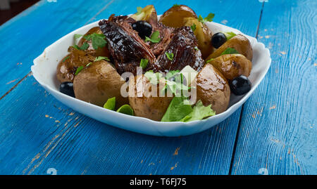Agneau Kleftiko grec Banque D'Images
