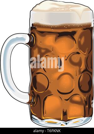 Chope de bière Vector Illustration Illustration de Vecteur