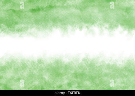 Couleur pastel vert frais ou abstrait arrière-plan de la peinture aquarelle Banque D'Images