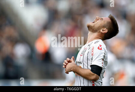 SÃO PAULO, SP - 01.05.2019 : CORINTHIENS X CHAPECOENSE - Ramiro n'Corinthiens pendant un match entre les Corinthiens et Chapecoense, valide pour le deuxième tour de l'championnat brésilien de 2019, tenue à l'Arena Corinthians, côté est de la capitale, dans l'après-midi du mercredi (1). (Photo : Marcelo Machado de Melo/Fotoarena) Banque D'Images