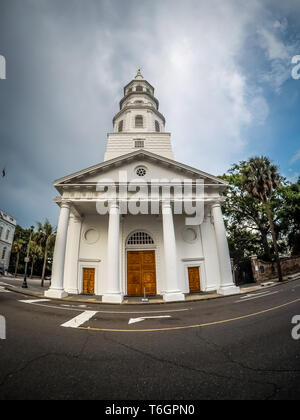 L'architecture historique de Charleston en Caroline du Sud Banque D'Images