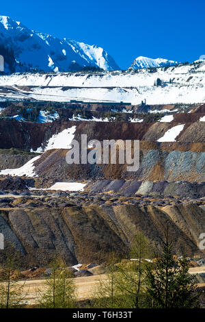 Mine de minerai à ciel ouvert à l'Erzberg en Autriche Banque D'Images