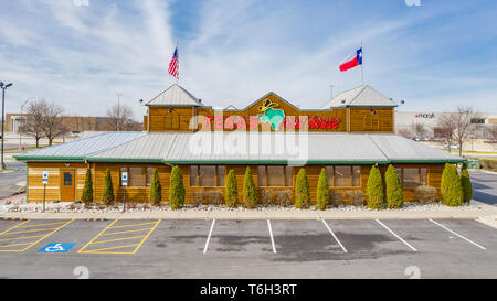 Texas Roadhouse steakhouse est une chaîne avec plus de 460 magasins dans 49 de nos 50 membres, ainsi que quelques restaurants dans d'autres pays. Banque D'Images