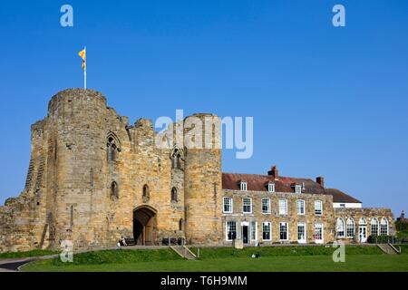 Le Château De Tonbridge, Kent Gatehouse et mansion,Angleterre Banque D'Images