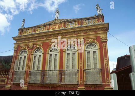 Façade du xixe siècle, Cachoeira,Bahia, Brésil Banque D'Images