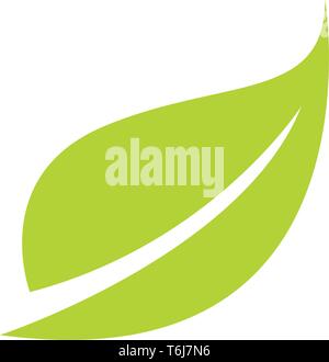 Logos de l'écologie verte des feuilles d'arbre Illustration de Vecteur