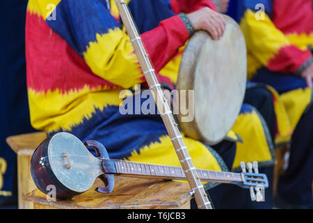 La musique folklorique ouzbek Banque D'Images