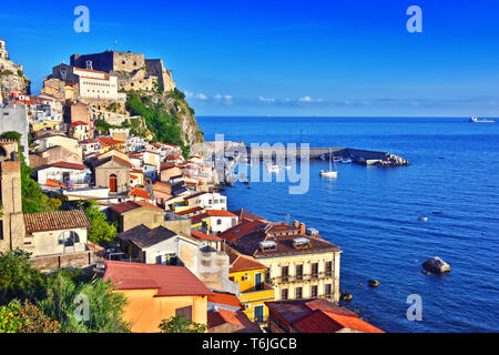 La ville de Scilla dans la Province de Reggio de Calabre Banque D'Images