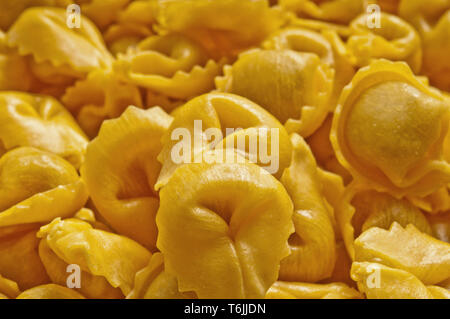 Les pâtes italiennes faites maison frais tortellini Banque D'Images