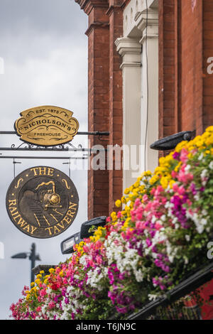 London pub signe à Richmond Banque D'Images