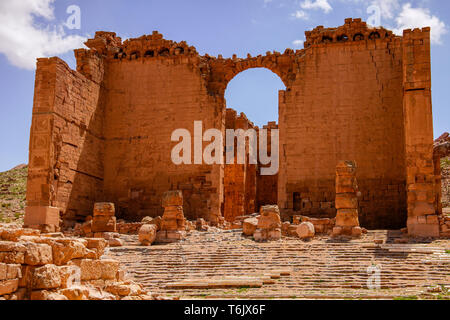 Qasr al-Bint, le temple d'Dushares, ch. 9 avant notre ère. - 40 C.E., Petra, Jordanie. Banque D'Images