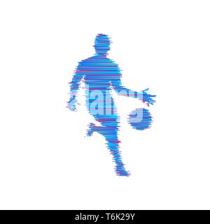 Joueur de basket-ball. Symbole du sport. Vector illustration. Illustration de Vecteur