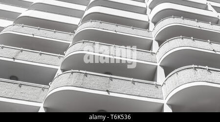 Les balcons de l'hôtel Banque D'Images
