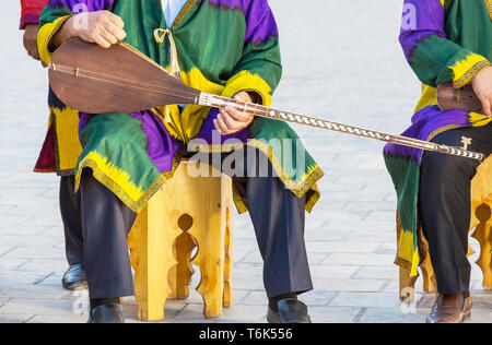 La musique folklorique ouzbek Banque D'Images