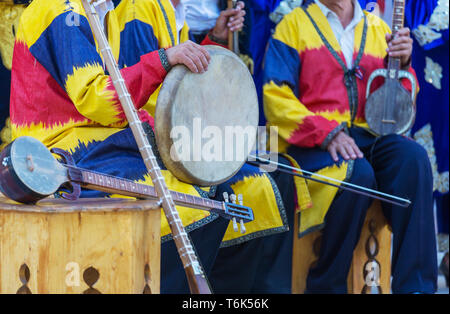 La musique folklorique ouzbek Banque D'Images