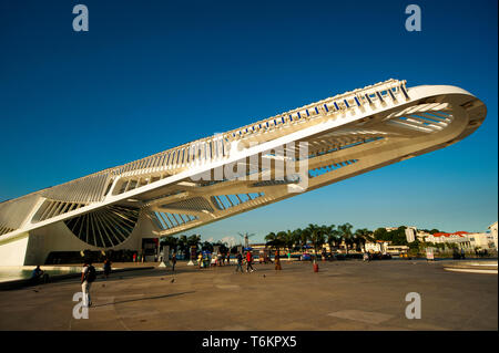 Musée de l'architecture impressionnante de demain, le tout nouveau grand musée construit à Rio de Janeiro, Rio de Janeiro, Brésil Banque D'Images