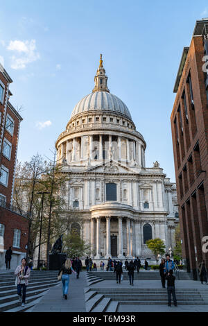 Londres, UK - 1 avril 2019 : Saint Paul's Cathedral à Londres, Royaume-Uni Banque D'Images