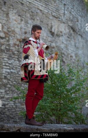 Olde Hansa Fête médiévale à Tallinn Banque D'Images