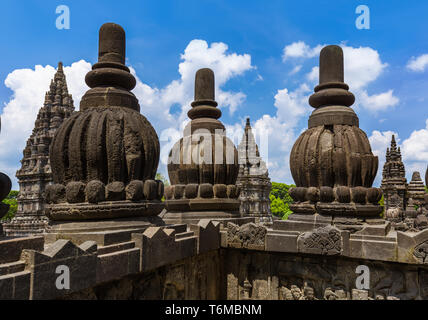 Temple de Prambanan près de Yogyakarta sur l'île de Java - Indonésie Banque D'Images