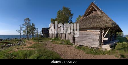 Altja village de pêche dans le parc national de Lahemaa Banque D'Images